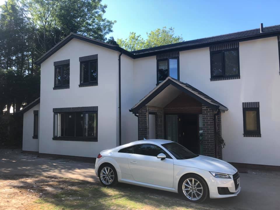 two floor extension and roof