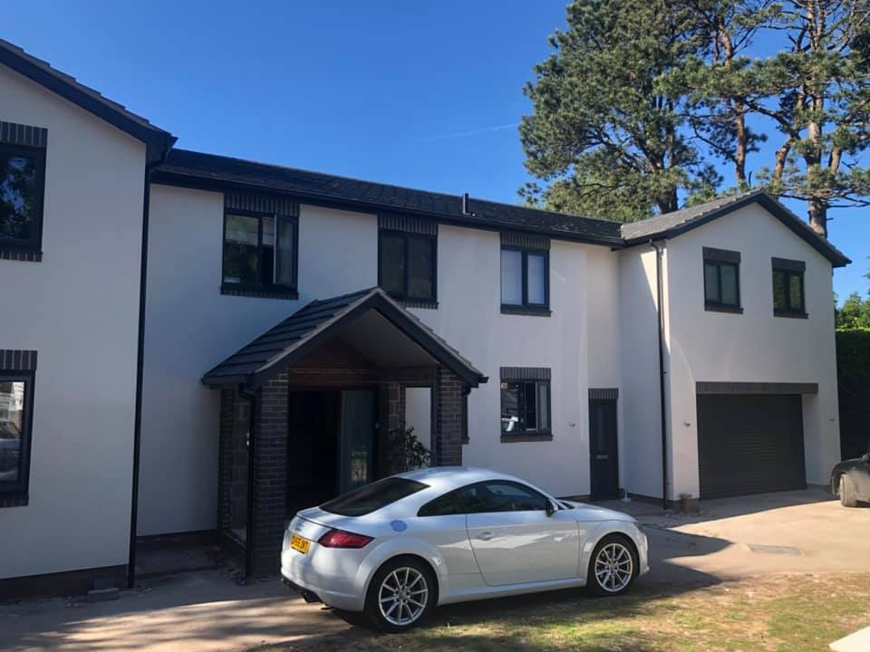 two floor extension and roof