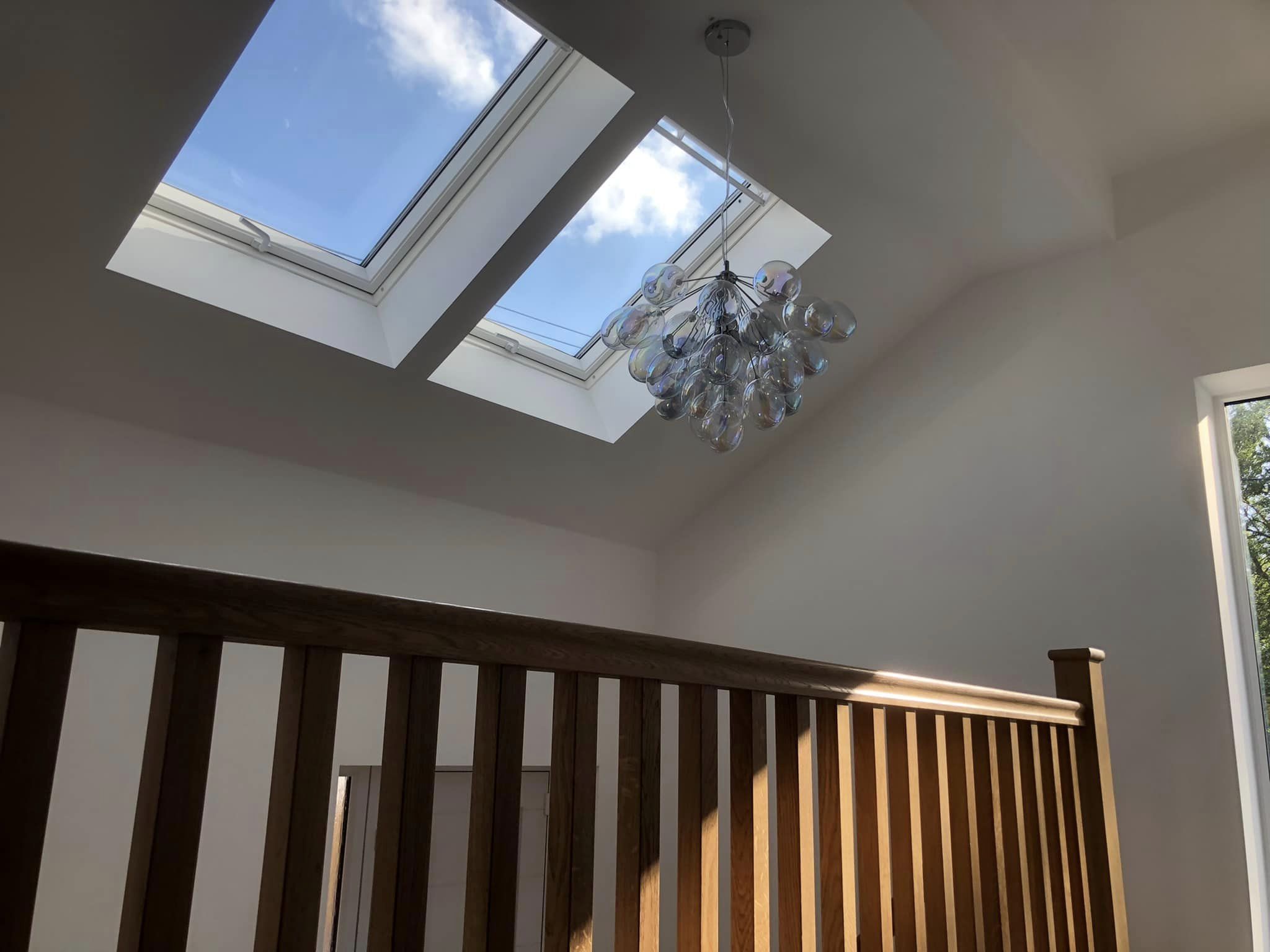 Two storey new build on split level site