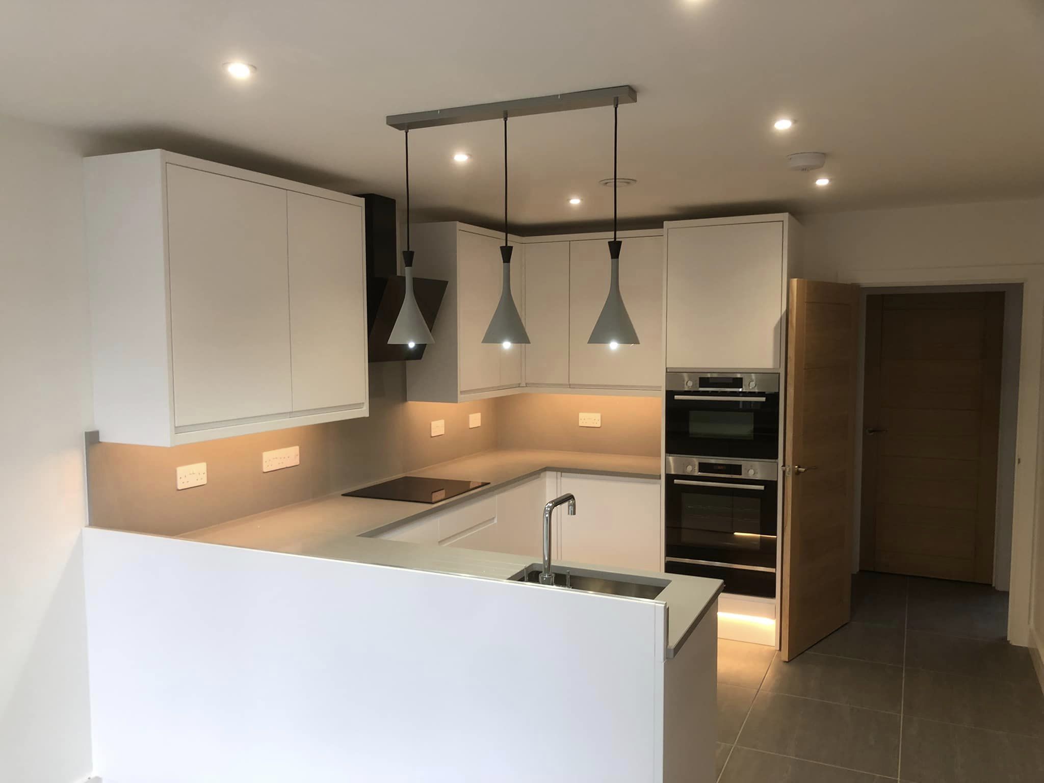 Two storey new build on split level site